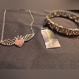 Cookie Lee- pink set- necklace and bracelet.
